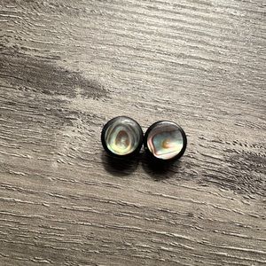 1/2” double flare abalone inlay horn plugs